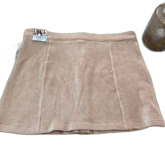 Rewash dusty pink rose ribbed skirt with front buttons size XL - Picture 7 of 8